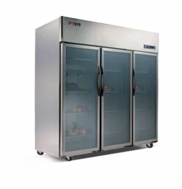 Vitrina refrigerada de tres portes grans